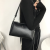 Simple Black Series Bag 2023 New Fashion Shoulder Underarm Women's Bag Middle-Aged Mother Bag High-Grade Messenger Bag