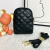 Simple Black Bag 2024 New Fashion Women Shoulder Bag Embroidery Thread Crossbody Phone Bag All-Match Middle-Aged Mother Bag