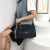 Black Simple Bag 2024 New Trendy Spring Fashion Shoulder Bag Women's Large Capacity Oxford Cloth Casual Messenger Bag