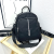 Black Simple Bag 2024 New Internet Celebrity Fashion Shoulder Bag Casual Oxford Cloth Outdoor All-Match Backpack
