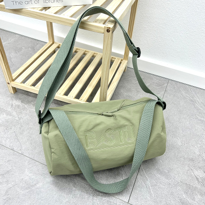 Summer Korean Style Bag 2024 New Online Influencer Fashion Shoulder Underarm Women's Bag Large Capacity Canvas Cross Body Bucket Bag