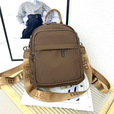 Brown Bag 2024 New Internet Celebrity Fashion Women Shoulder Bag Multi-Functional Outdoor Leisure Backpack Versatile Backpack
