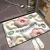 INS Expansion Small Flower Diatom Ooze Floor Mat Non-Slip Suction Naked Eye 4D Stereo Vision Bathroom Mat Toilet Doormat