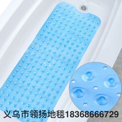 Anti-Silp Mat of Bathtub Shower Room Bathroom Bathroom with Suction Cup Plastic Mat Long Bubble Transparent Floor Mat 1M