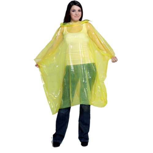 spot yellow pe disposable cloak raincoat disposable emergency poncho disposable rain poncho