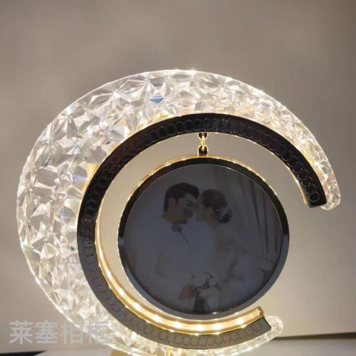 acrylic transparent led light usb interface creative decoration home photo bedside lamp photo frame