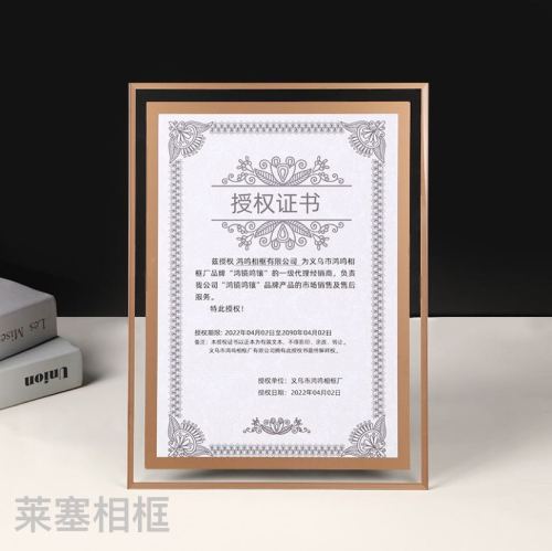 bilateral golden silver creative decoration home decorative crafts living room bedroom photo crystal glass photo frame