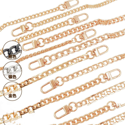 基业五金链条浅金，各色链条箱包配件 服饰 各种尺寸规格定制