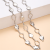 Metal Waist Chain Men's Trendy Cool Belt Accessories Zinc Alloy Diamond-Embedded Handmade Chain