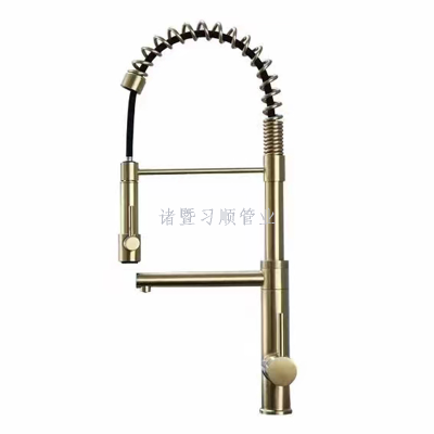 Kitchen Faucet with Pull Down Sprayer Commercial Spring Kitchen Sink Faucet Pull Out Sprayer Hot Selling Stainless Steel Modern
