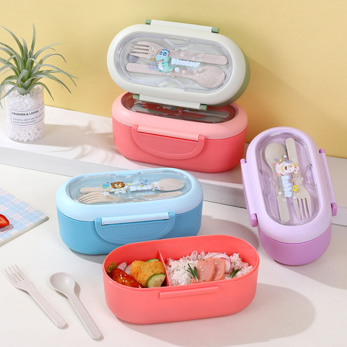 饭盒上班族2025新款微波炉加热专用食品级塑料便当盒轻便餐盒