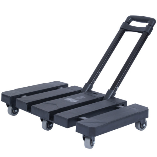 household folding platform trolley universal wheel hand buggy portable cart pull goods luggage trolley lightweight trolley small trailer