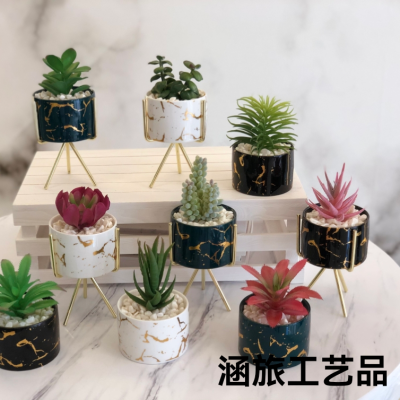 Ceramic flower pot artificial succulent pant, high quality