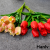 Artificial flowers, artificial tulip, single branch flower material pu