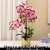 Artificial flowers phalaenopsis suit flower pot with gold