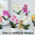 Potted artificial flowers, artificial phalaenopsis flower strap pots together, one carton can mix colors