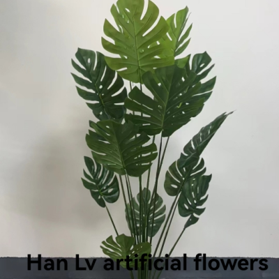 Artificial plant tree without flowerpot，artificial tortoise back leaf plant