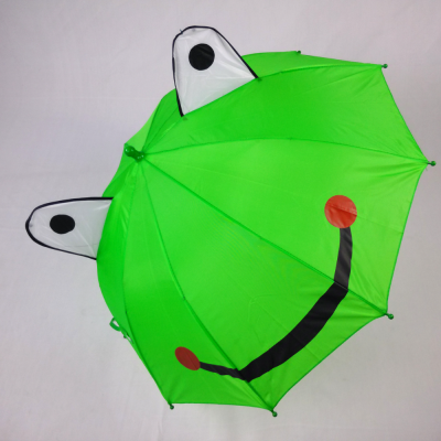 Frog Children's Umbrella Sun Protection Rain Cover Gift Customization Advertising Umbrella Children's Day Ear Umbrella Kindergarten Gifts Long Umbrella