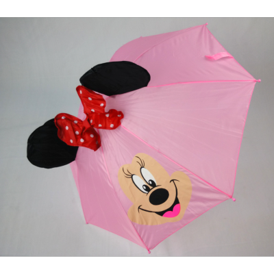 Minnie Children's Umbrella Cute Creative Cartoon Ear Umbrella Advertising Printing Gift Umbrella Kindergarten Gifts Customization Umbrella
