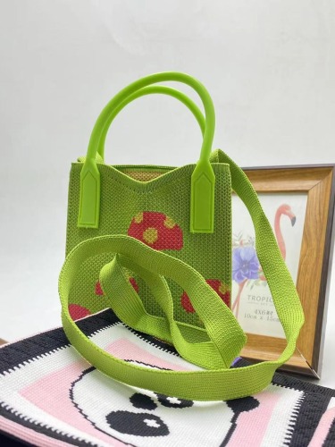 2024 korean style new niche mobile phone bag knitted shoulder messenger bag hand bag flap bag outing casual bag