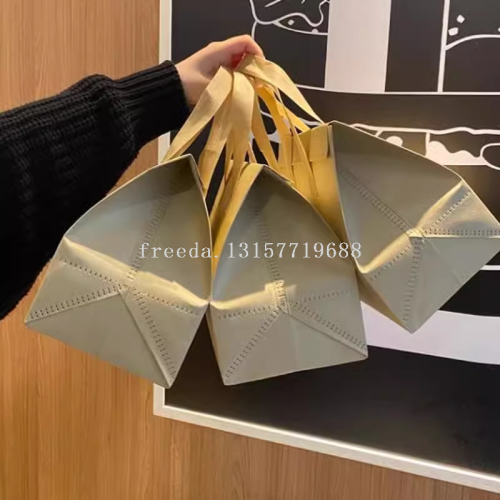 non-woven handbag commercial paaging bag film insution bag environmentally friendly thiened paaging takeaway printed logo wholesale