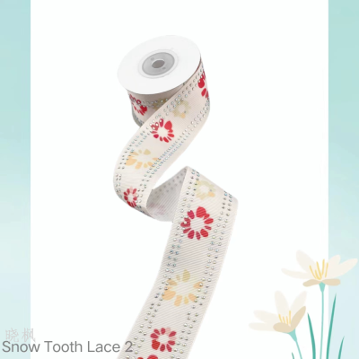 Korean Style 2.5 Double Row Diamond Ribbon Ribbon Hot Drilling Polyester Belt Cotton Tape Woven Belt DIY Headdress Flower Clothing Accessories
