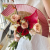  Circular Fan Wedding Antique Bride Holding Small Fan Chinese Fresh Bouquet Flower Shop Handmade DIY Folding Fan