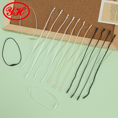 多种棉线吊牌绳服装通用子弹头吊粒箱包鞋帽蜡线标签扣厂家批发