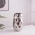 INS Style Simple Modern Light Luxury Nordic Gold Plated Silver Geometric Ceramic Vase Flower Yuanshan Decorative Ornaments