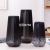 Simple Modern Matt Black, Gray and Beige Ceramic Vase Three-Piece Set Domestic Ornaments Crafts Home Soft Decoration