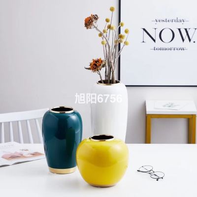 Creative Morandi Ceramic Vase Affordable Luxury Fashion Simple Style Home Decoration Ceramic Vase Decoration