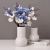 Nordic Style Living Room Decoration Dining Table Flower Magic Color Ceramic Vase Wedding Hotel Soft Outfit Crafts