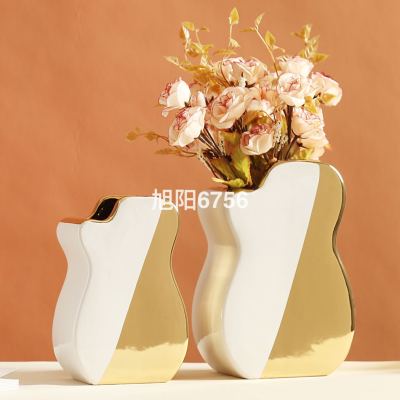 Modern Simple Vase Gold Plated Living Room Table Decoration Table Decoration