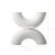 Silent Style Vase Light Luxury High-End High-Grade Housewarming Gift Simple Modern White Dining Table Decorations Fake Flower H