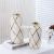 Simple Nordic Ins Ceramic Vase Modern Electroplating Decoration Creative and Slightly Luxury Crafts Living Room Flower Arrangement Vase Home
