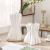 Nordic Minimalist Modern Creative and Slightly Luxury Ceramic Pleated Black and White Vase Model Room Living Room TV Cabinet Decoration Ornaments