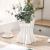 Nordic Minimalist Modern Creative and Slightly Luxury Ceramic Pleated Black and White Vase Model Room Living Room TV Cabinet Decoration Ornaments
