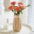 High-Grade Cream Ceramic Vase Flowers Hydroponic Flower Decoration Living Room Dining Room Dried Flower Ornament Simple Modern