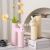 INS Cream Style Ceramic Vase Milk Fufu Rabbit Vase Cute Ornaments Home Living Room Dining Table Entrance Decoration