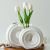 White Vase Ins Style Ceramic Creative Nordic Flower Device Simple High Sense Wholesale European Entry Lux Flower Arrangement Ornaments