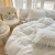 winter thicken thermal milk fiber quilt cover girl embroidery princess style baby fleece coral fleece four-piece set quilt cover