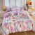 new active twill four-piece set thickened, sanded fabric bedding four-piece suit of sheets quilt cover bedding autumn and winter 3-piece set