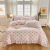 Four-Piece Cotton Bed Set, All-Cotton Princess-Style Bedding, Three-Piece Bed Sheet for Girls' Dormitory, Pastoral
