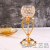 European-Style Ins Golden Crown Candlestick Decoration Wedding Props Home Decoration Electroplating Handmade Iron Candlestick Retro
