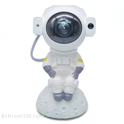 Bluetooth Usb Astronaut Starry Sky Projection Small Night Lamp Colorful Star Moon Spaceman Laser Ambience Light