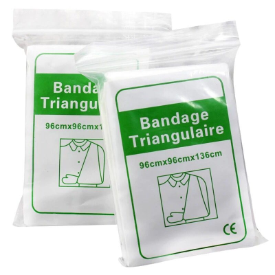 Wholesale Spot Triangular Binder Bandage English Triangular Binder First-Aid Bandage 96*96 * 136cm First Aid Kits Accessories