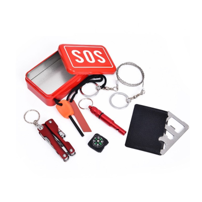 Factory Direct Supply Outdoor Equipment Outdoor Survival Tool Set Emergency Kit SOS Life-Saving Kit Survival Kit