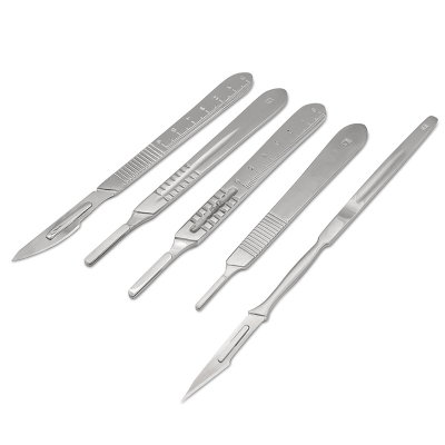 Stainless Steel Scalpel Handle No. 3 No. 4 No. 7 Graver Veterinary Handle Knife Handle Carving Knife Surgical Blade