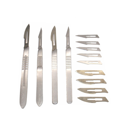 Stainless Steel Scalpel Handle Medical No. 3 No. 4 Knife Handle No. 11 No. 23 Blade Art Knife Burin Pet Scalpel