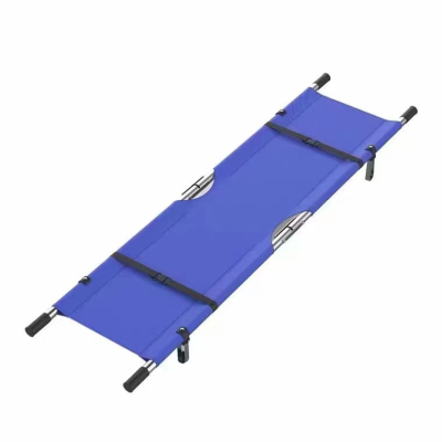 Aluminum Alloy Two-Fold Stretcher Oxford Stainless Steel Fire Rescue Stretcher Fire Emergency Folding Simple Stretcher